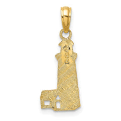 14K Lighthouse Charm - 2