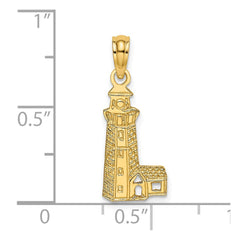 14K Lighthouse Charm - 2
