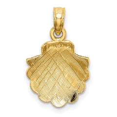 14K Scallop Shell Charm - 2