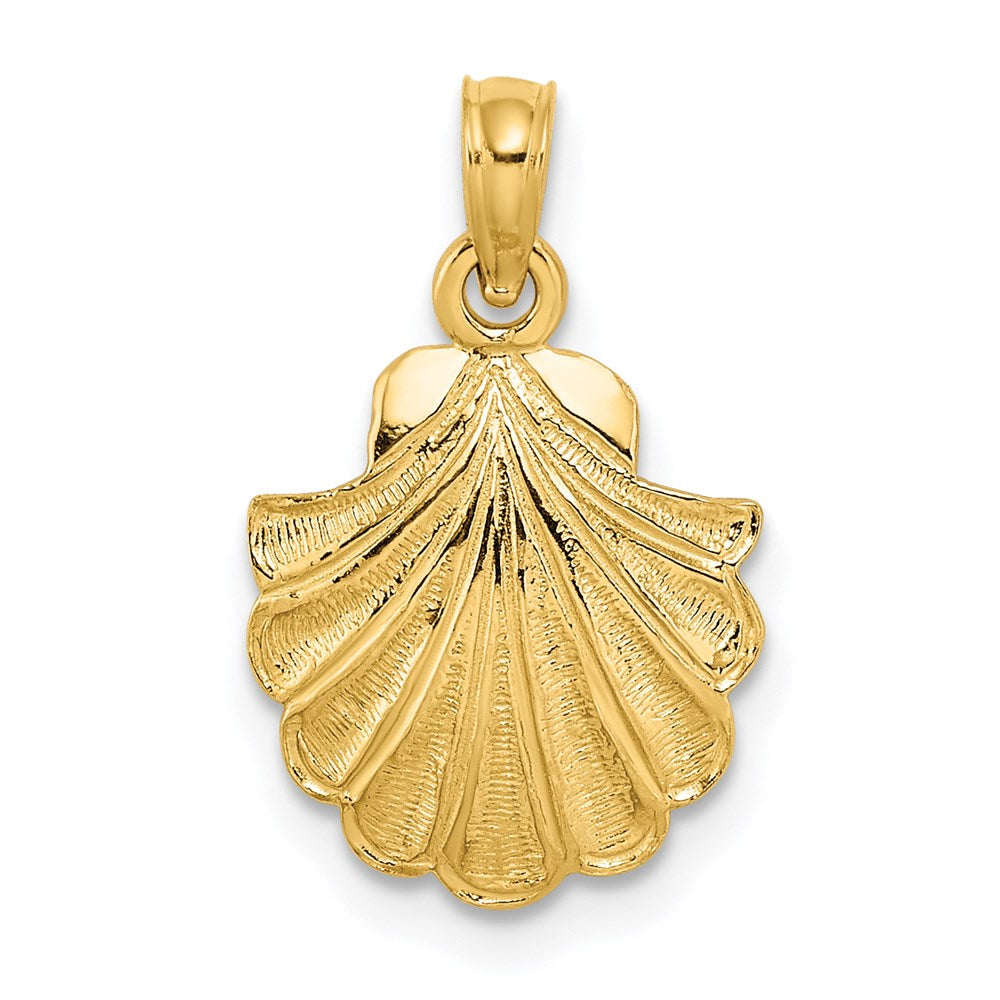 14K Scallop Shell Charm - 2