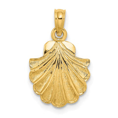14K Scallop Shell Charm - 2