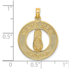 14K CAPE MAY w/ Flip-Flop Charm