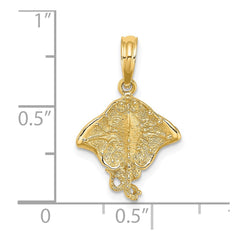 14K Stingray Charm - 3