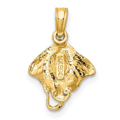14K Stingray Charm - 2