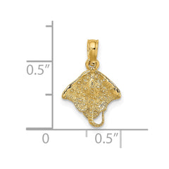 14K Stingray Charm - 2