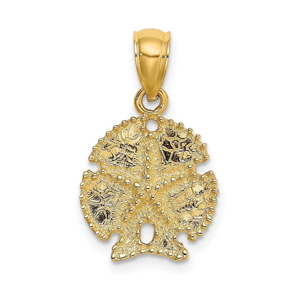 14K Starfish on Sand Dollar Charm - 2