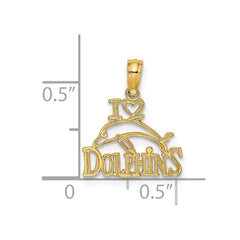 14K I HEART DOLPHINS w/ Dolphin Charm