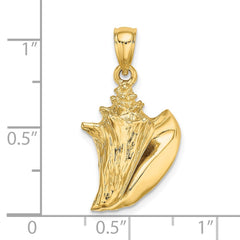 14K 3-D Conch Shell Charm - 4