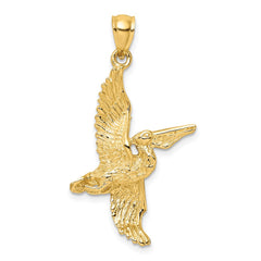 14K 3-D Pelican Flying Charm - 2
