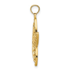 14K Cut-Out Starfish Charm