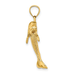 14K Polished Jumping Dolphin Charm - 2