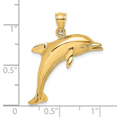 14K Polished Jumping Dolphin Charm - 2