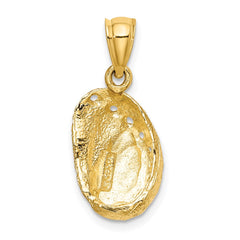 14K Abalone Shell Charm - 2