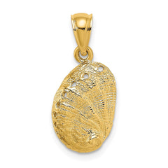 14K Abalone Shell Charm - 2