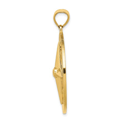 14K Nautical Compass Charm - 3