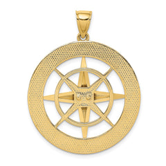 14K Nautical Compass Charm - 3