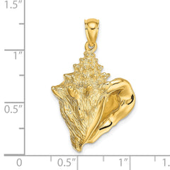 14K Conch Shell Charm - 2