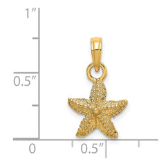 14K Starfish Charm - 2