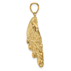 14K Lion's Paw Shell Charm - 2