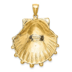 14K Lion's Paw Shell Charm - 2