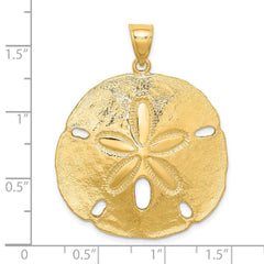 14K Polished Sand Dollar Charm - 2