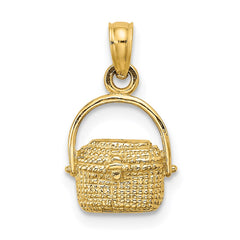 14K 2-D Nantucket Basket Charm - 2
