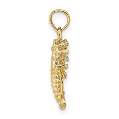 14K Florida Lobster with Out Claws Charm