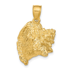 14K 3-D Conch Shell Charm - 2
