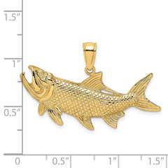 14K Tarpon Fish w/Open Mouth Charm - 2