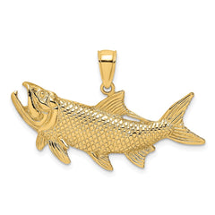 14K Tarpon Fish w/Open Mouth Charm - 2