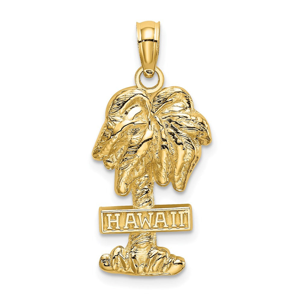 14K HAWAII Palm Tree Charm - 2