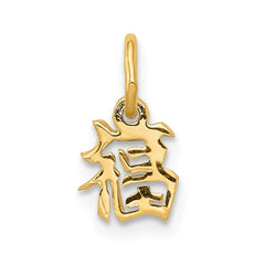 14k Chinese Symbol Good Luck Charm - 3