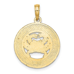 14K OCEAN CITY w/ Crab Charm