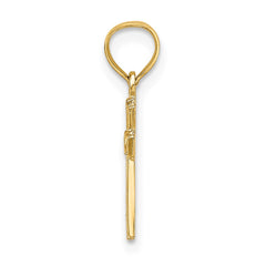 14K Mini Cross Charm
