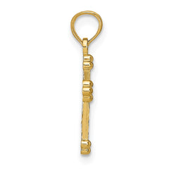 14k D/C Cross Pendant - 2