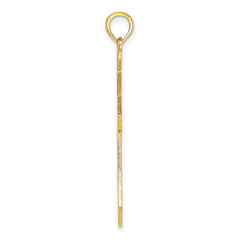 14K Filigree Cross Charm