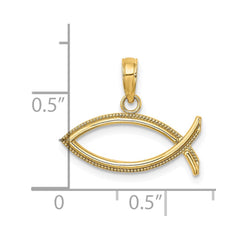 14K Ichthus Charm
