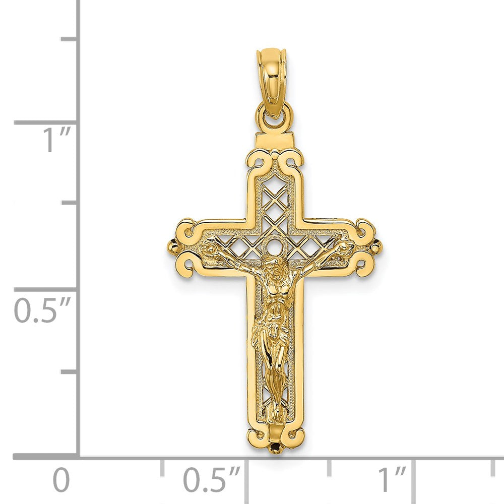 14k Fancy Crucifix Charm