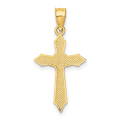 14K W/ Arrow Pointed Ends Crucifix Charm