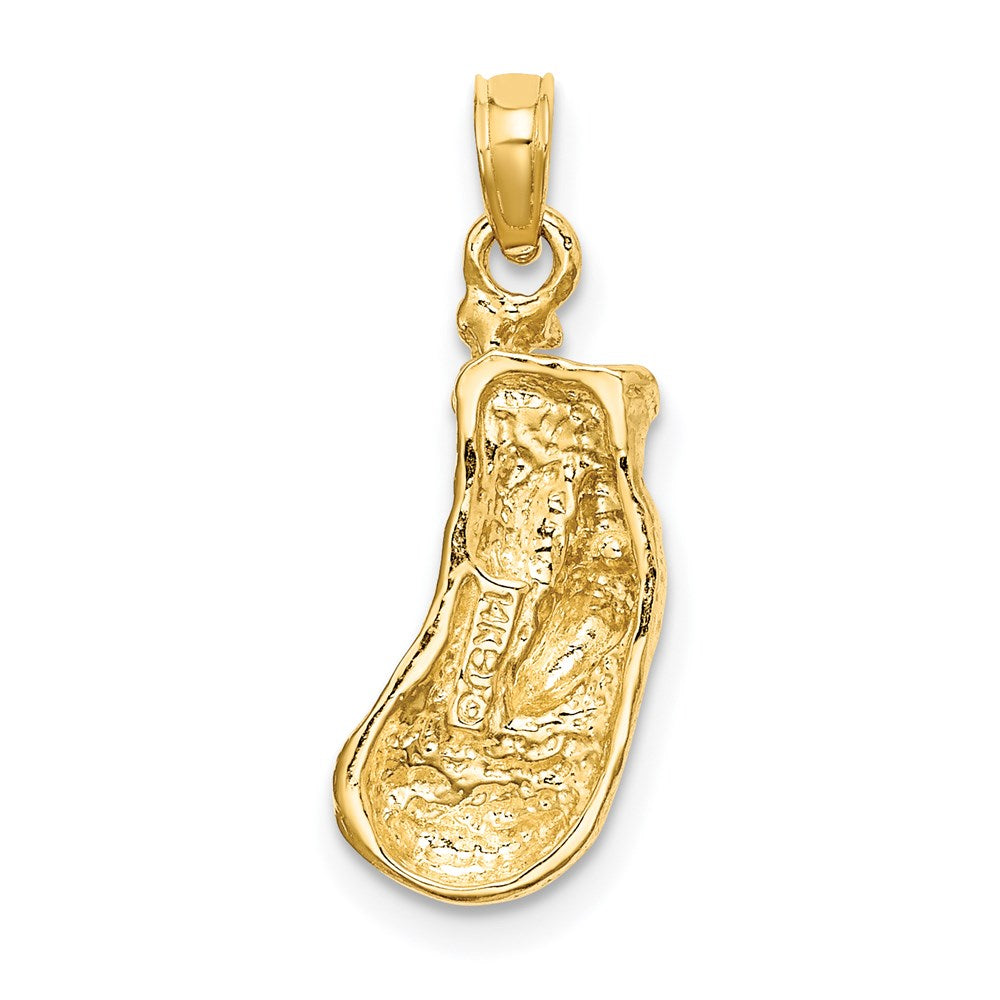 14K Polished  Single Boxing Glove Pendant