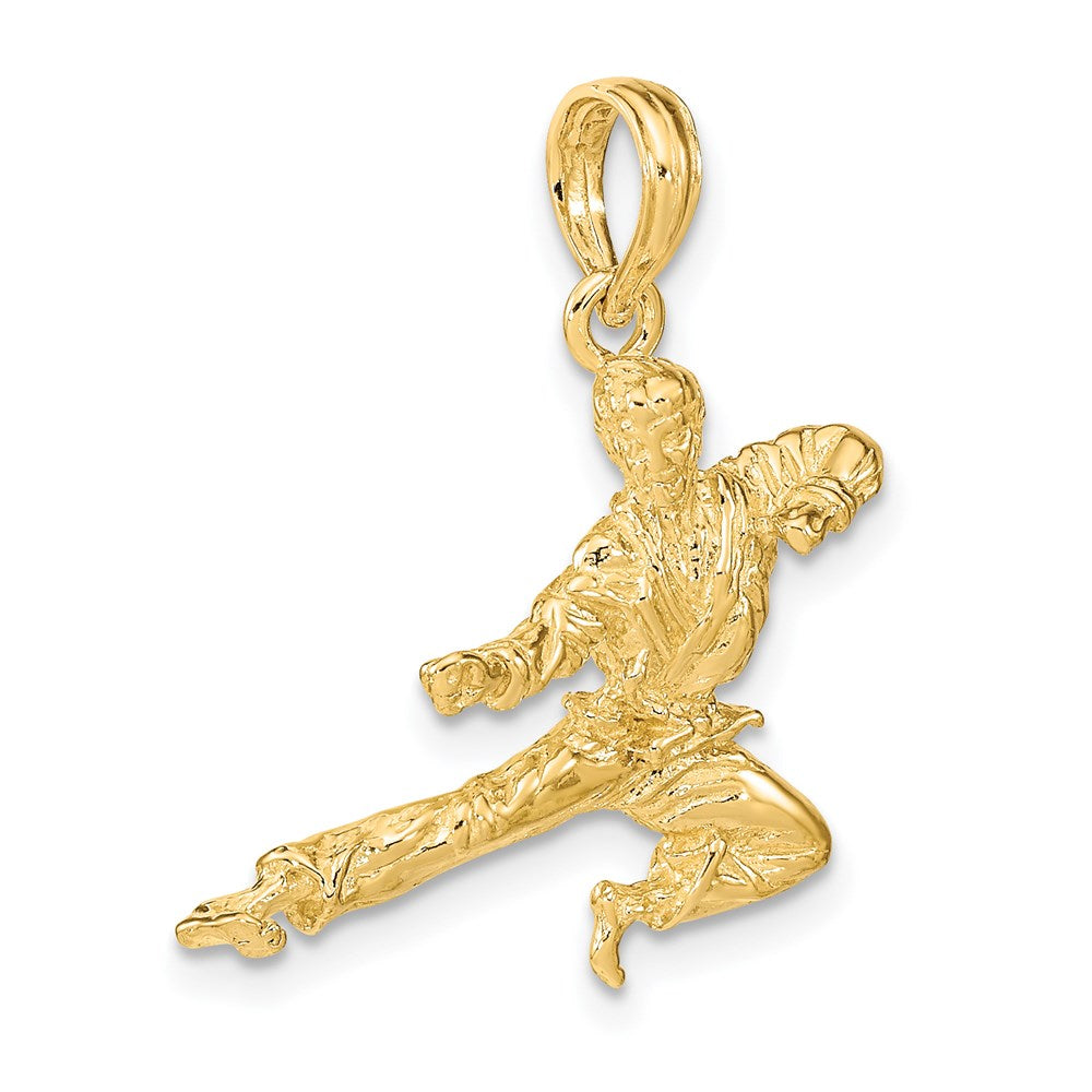 14K 3-D Karate Man Pendant