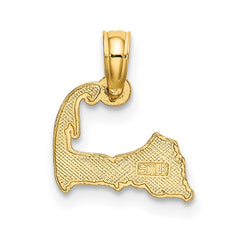 14K CAPE COD Map Charm - 3