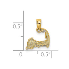 14K CAPE COD Map Charm - 3