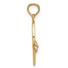 14k Two-Tone BIG SIS-LIL SIS Break-apart Heart Charm