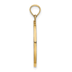 14k w/Rhodium Reversible CHILDS PRAYER w/Girl Charm
