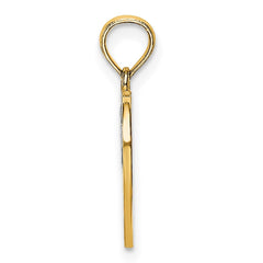 14k w/Rhodium MOM and Angel Heart Charm