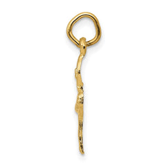 14k Polished Ballerina Charm