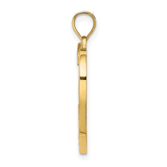 14k w/ Rhodium MOM Heart with 2 Kids Charm