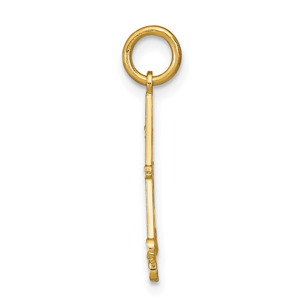 14K w/Rhodium D/C Chandellier Charm