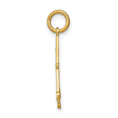 14K w/Rhodium D/C Chandellier Charm